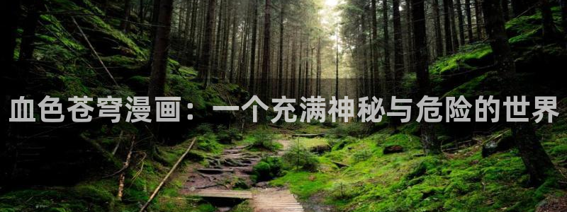 香蕉漫画网站：血色苍穹漫画：一个充满神秘与危险的世界